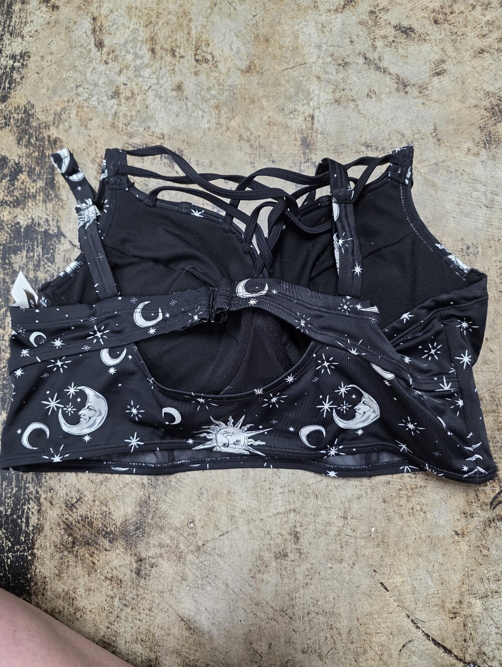 Torrid Sz 1x Plus Sun And Moon Swim Top - Picture 4 of 4
